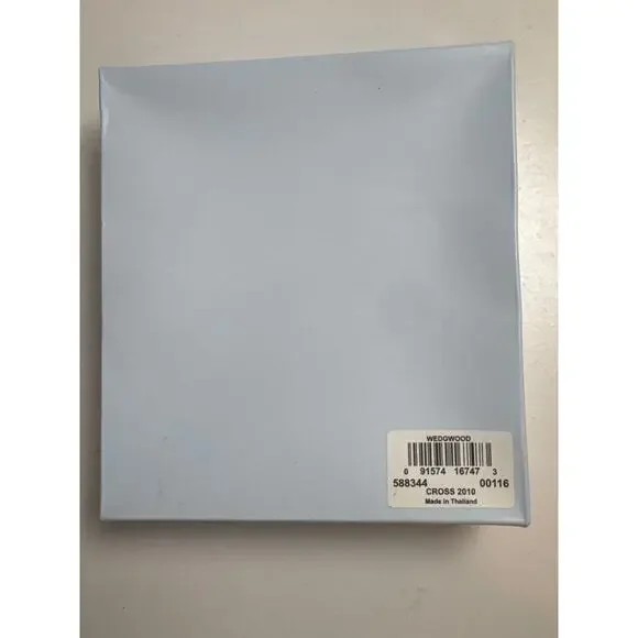 NEW Wedgwood Decorative Cross Ornament 2010 Jasperware White Blue Easter - Picture 4 of 7